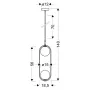 Люстра Candellux Cordel 18.5x140 см Чорний (32-10155)