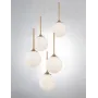 Люстра Nova Luce Cantona 40x180 см Біло-золотистий (Nova9960614)