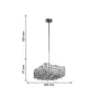 Люстра WunderLicht Yw2516 40.5x107 см Сріблясто-прозорий (YW2516-46)