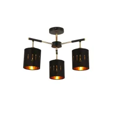 Люстра WunderLicht Om1615 54.5x34 см Чорно-золотистий (OM1615-43)