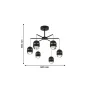 Люстра WunderLicht Ki5424 60x65 см Черно-бронзовый (KI5424-46)