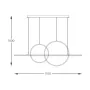 Люстра Zuma Line Cholet 110x8x150 см Золотистий (ZuMD7358-2A-3GT)