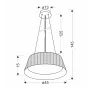 Люстра Candellux Umbria 45x145 см Чорний (31-24183)