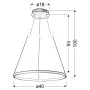 Люстра Candellux Lune 40x100 см Сріблястий (31-64646)