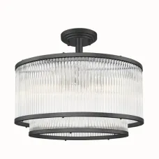 Люстра Zuma Line Sergio 41.5x41.5x32 см Чорний (ZuC0528-05H-P7AC)