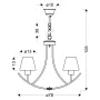 Люстра Candellux London 78x105 см Черный (36-38845)