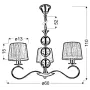 Люстра Candellux Clara 60x110 см Біло-сріблястий (33-21618)