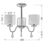 Люстра Candellux Estera 58x56 см Прозоро-сріблястий (33-11664)