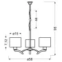 Люстра Candellux Draga 58x95 см Хром (33-04208)