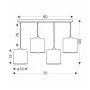 Люстра Candellux Legno 70x100 см Чорний (34-18366)