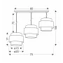 Люстра Candellux Twin 75x100 см Чорний (33-17895)
