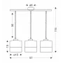 Люстра Candellux Porto 57x115 см Чорний (33-17611)