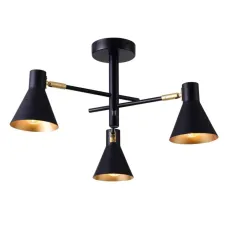 Люстра Candellux Less 48x26 см Чорно-золотистий (33-70975)