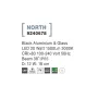 Прожектор вуличний Nova Luce North 18 см Чорний (Nova9240678)