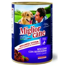 Влажный корм Morando Migliorcane для взрослых собак в виде кусочков с дичью 405 г
