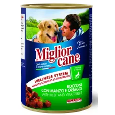 Влажный корм для взрослых собак Morando Migliorcane с говядиной и овощами 405 г (01221)