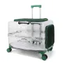 Контейнер-чемодан для переноски домашних питомцев CosmoPet CP-305 с колесиками 44х55х39 см Зеленый (3_06690)