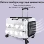 Контейнер-чемодан для переноски домашних питомцев CosmoPet CP-305 с колесиками 44х55х39 см Черный (3_06692)