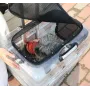 Контейнер-чемодан для переноски домашних питомцев CosmoPet CP-305 с колесиками 44х55х39 см Черный (3_06692)
