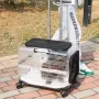 Контейнер-чемодан для переноски домашних питомцев CosmoPet CP-305 с колесиками 44х55х39 см Черный (3_06692)