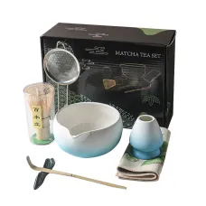 Набор для приготовления чая матча Mavanto 5654 7 предметов Blue White (13479-87202) Набор для приготовления чая матча Mavanto 5654 7 предметов Blue White (13479-87202)