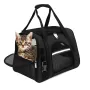 Сумка-переноска для домашніх тварин Pet Pro 44x25x28 см Чорний (IBA020B1)