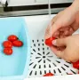 Обробна дошка на мийку No Brand 43x30x7.5 см Біло-блакитний (2104618625)