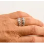 Кільце Сколопендра Токійський гуль Maxi Silver 9497 SE One Size Сріблястий