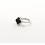 Кольцо клевер с ониксом Maxi Silver 9397 SE 18.5 Черно-серебристый
