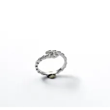 Кільце змія з камінням Maxi Silver 9387 SE One Size Сріблястий