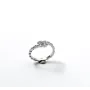 Кольцо змея с камнями Maxi Silver 9387 SE One Size Серебристый