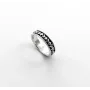 Кольцо в форме черепа Maxi Silver 8005 SE 16.5 Черно-серебристый