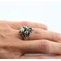 Кольцо в виде черепа Maxi Silver 5618 SE 19.0 Черно-серебристый