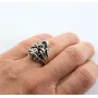 Кольцо в виде черепа Maxi Silver 5618 SE 20.0 Черно-серебристый