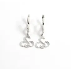 Серьги sexwife Maxi Silver 9551 3.6х1.5 см Серебристый
