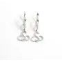 Сережки sexwife Maxi Silver 9551 3.6х1.5 см Сріблястий