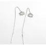 Серьги протяжки Лотос Maxi Silver 9532 1.1х1 см Серебристый