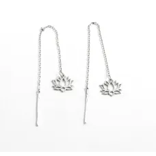 Серьги протяжки Лотос Maxi Silver 9532 1.1х1 см Серебристый