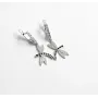 Серьги стрекоза Maxi Silver 9518 3.5 см Серебристый (89518)
