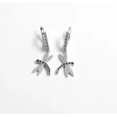 Сережки бабка Maxi Silver 9518 3.5 см Сріблястий (89518) Сережки бабка Maxi Silver 9518 3.5 см Сріблястий (89518)