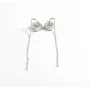 Серьги протяжки клевер с перламутром Maxi Silver 9514 0.9 см Серебристый