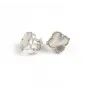 Сережки конюшина з перламутром Maxi Silver 9488 1.1 см Сріблястий