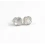 Пусеты клевер с перламутром Maxi Silver 9487 1.1 см Серебристый