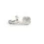 Пусеты клевер с перламутром Maxi Silver 9487 1.1 см Серебристый