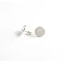 Пусети Maxi Silver 6935 1.1 см Сріблястий