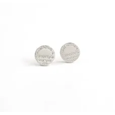 Пусети Maxi Silver 6935 1.1 см Сріблястий