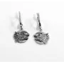 Серьги волки Maxi Silver 6870 1.8х3.6 см Серебристый