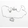 Кольє Лотос Maxi Silver 9533 SE 40-43 см Сріблястий