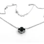Колье клевер с Ониксом Maxi Silver 9420 SE 43-47 см Серебристый