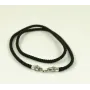 Шелковый ремешок на шею с бультерьером Maxi Silver 8838 SE One Size Серебристо-черный